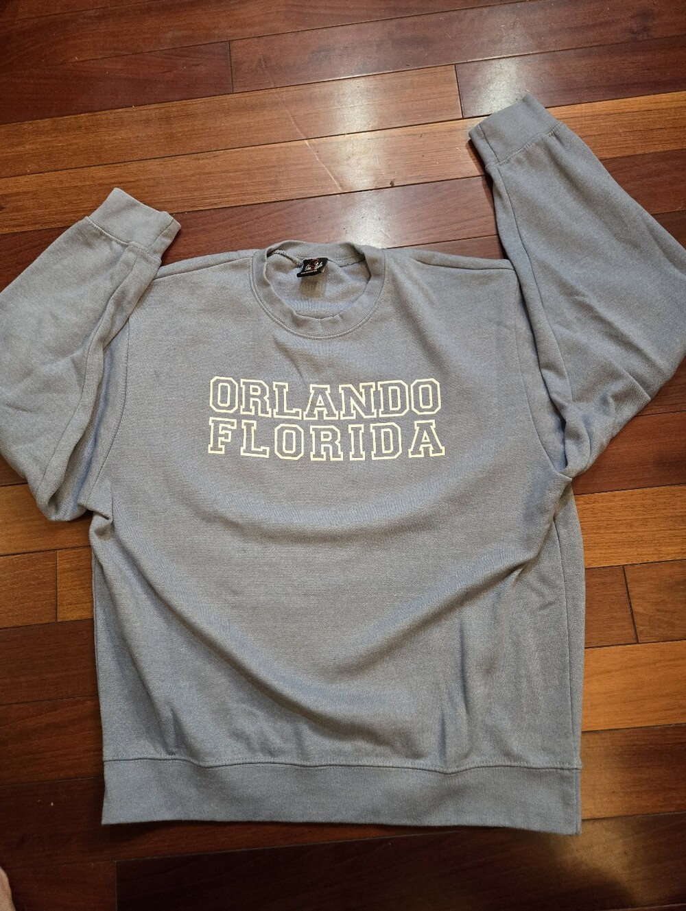 Orlando Florida Light Blue Crewneck Sweatshirt - InStyle Fashions Large